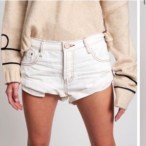 One Teaspoon Bandits Low Waist Denim Short Size 24